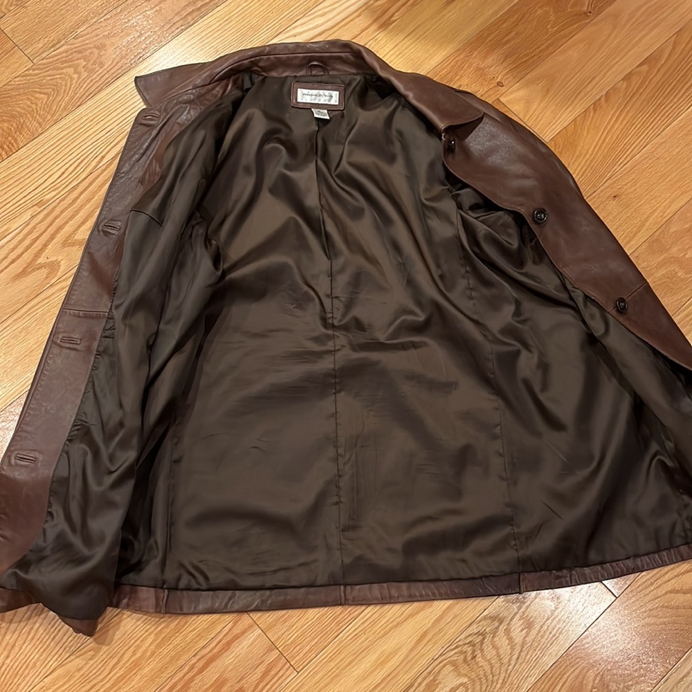 Preston & York Brown Trench Coat - Picture 6 of 7